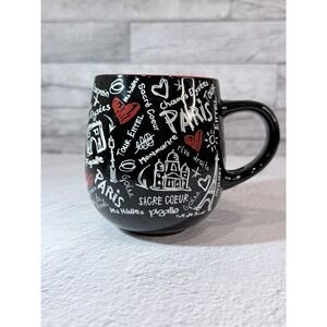 Paris France Eiffel Tower Coffee‎ Mug Souvenir Black Red